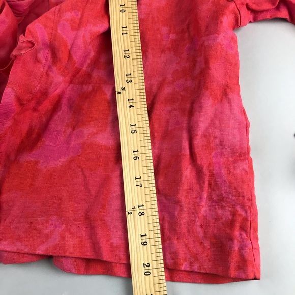 Habitat Red Pink Crop Tie Front Open Cardigan M - Picture 4 of 7